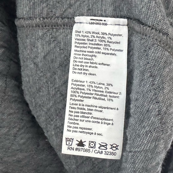 Outdoor Research Women's Cyprus Hooded Jacket Zip Up Hybrid Wool Outdoor Black L - Picture 13 of 15